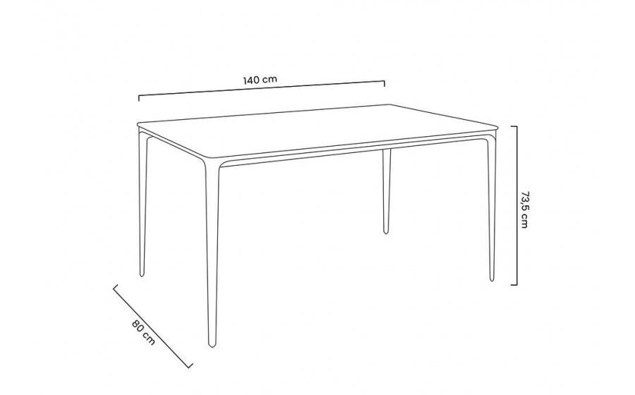 Stół SLIM 140 biały