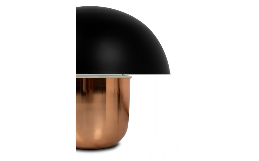 KARE lampa stołowa MUSHROOM miedziana / czarna 44 cm