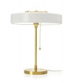 Lampa biurkowa ARTE biały - złoty - aluminium, szkło