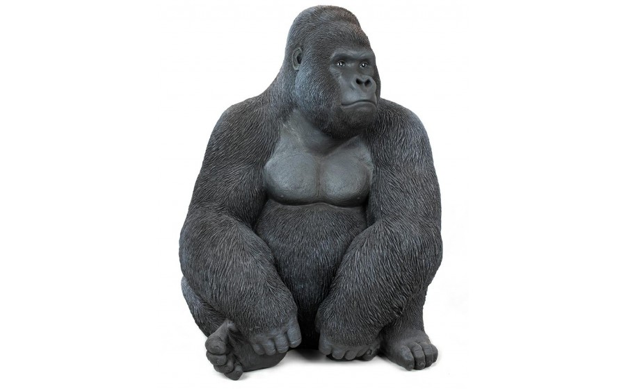 KARE dekoracja stojąca GORILLA XL 76cm czarna