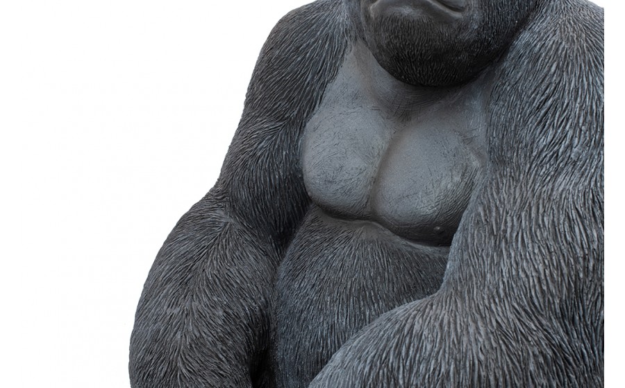 KARE dekoracja stojąca GORILLA XL 76cm czarna