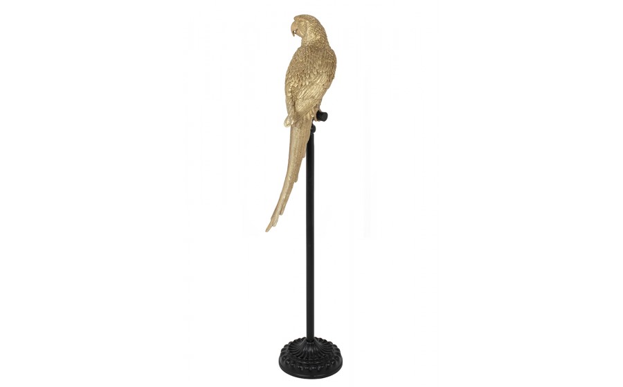 KARE dekoracja stojąca PARROT 116 cm złota