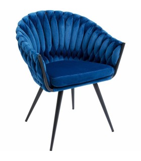 KARE krzesło KNOT ciemny niebieski