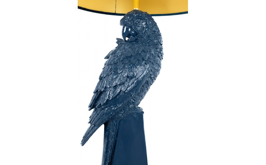 KARE lampa stołowa PARROT 84 cm niebieska