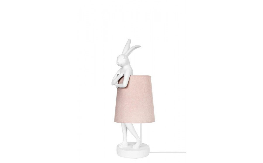 lampa stołowa, KARE RABBIT, biała lampa, różowa lampa, nowoczesne oświetlenie, oświetlenie dekoracyjne, lampy do salonu