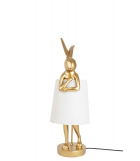 lampa stołowa, KARE RABBIT, złota lampa, biała lampa, nowoczesne oświetlenie, oświetlenie dekoracyjne, lampy do salonu