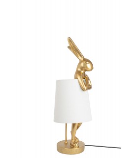 lampa stołowa, KARE RABBIT, złota lampa, biała lampa, nowoczesne oświetlenie, oświetlenie dekoracyjne, lampy do salonu