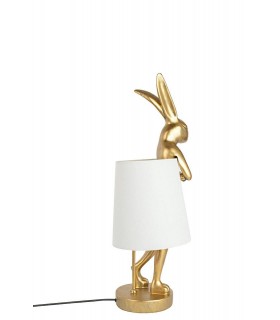 lampa stołowa, KARE RABBIT, złota lampa, biała lampa, nowoczesne oświetlenie, oświetlenie dekoracyjne, lampy do salonu
