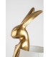 KARE lampa stołowa RABBIT 50 cm złota / biała