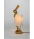 KARE lampa stołowa RABBIT 50 cm złota / biała