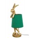 lampa stołowa, KARE RABBIT, zielona lampa, złota lampa, nowoczesny design, oświetlenie do salonu, lampy dekoracyjne