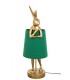 lampa stołowa, KARE RABBIT, zielona lampa, złota lampa, nowoczesny design, oświetlenie do salonu, lampy dekoracyjne