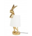 KARE lampa stołowa RABBIT 68 cm  złota / biała