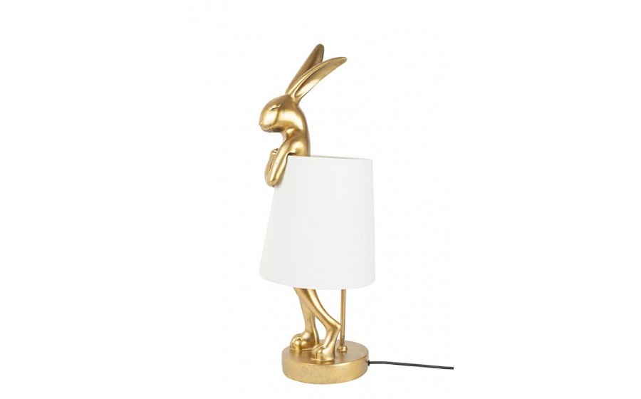 lampa stołowa, Kare Design, lampa Rabbit, złota lampa, lampa do salonu, nowoczesna lampa, oświetlenie dekoracyjne