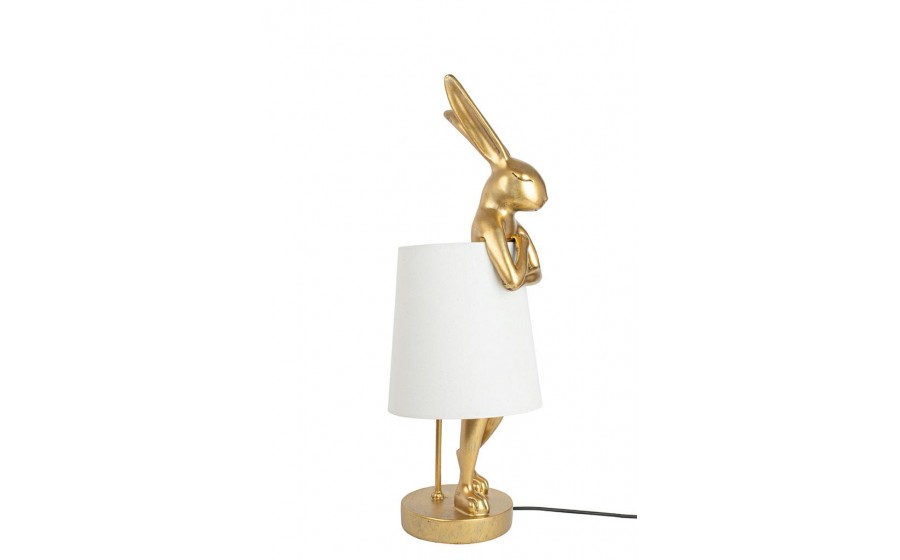 lampa stołowa, Kare Design, lampa Rabbit, złota lampa, lampa do salonu, nowoczesna lampa, oświetlenie dekoracyjne