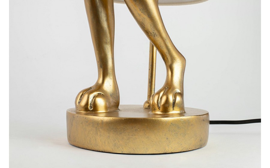 KARE lampa stołowa RABBIT 68 cm  złota / biała
