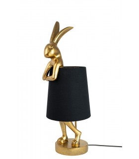 lampa stołowa, KARE RABBIT, złota lampa, czarna lampa, nowoczesne oświetlenie, oświetlenie do salonu, lampy dekoracyjne