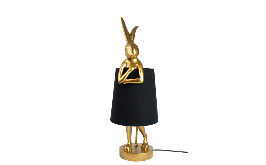 lampa stołowa, KARE RABBIT, złota lampa, czarna lampa, nowoczesne oświetlenie, oświetlenie do salonu, lampy dekoracyjne