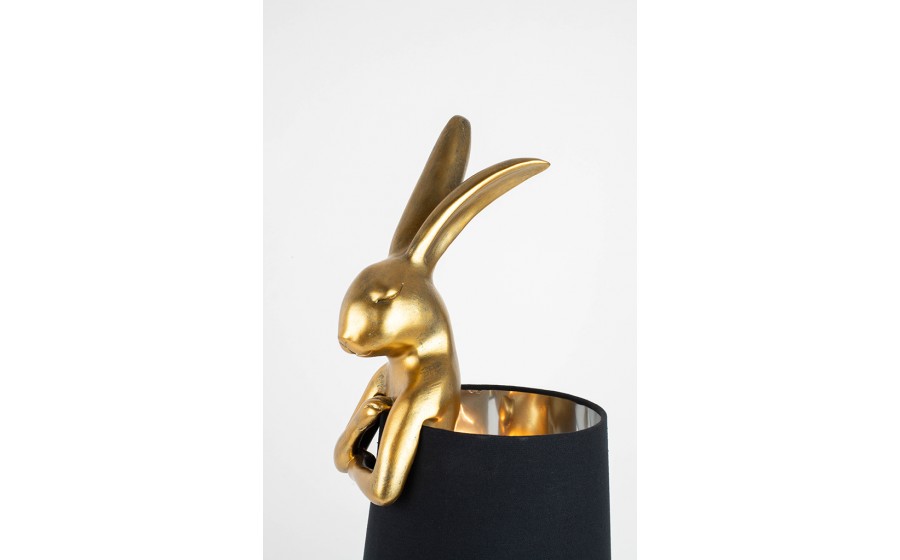 lampa stołowa, KARE RABBIT, złota lampa, czarna lampa, nowoczesne oświetlenie, oświetlenie do salonu, lampy dekoracyjne