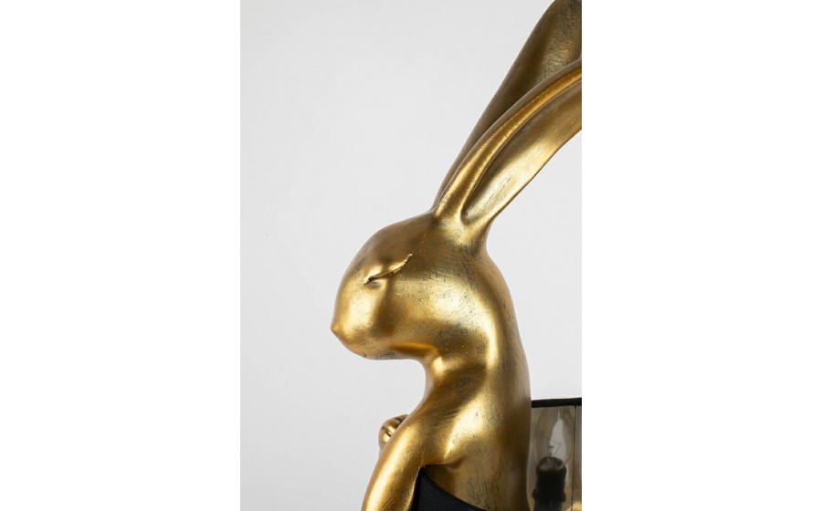 lampa stołowa, KARE RABBIT, złota lampa, czarna lampa, nowoczesne oświetlenie, oświetlenie do salonu, lampy dekoracyjne