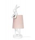 lampa stołowa, KARE RABBIT, biała lampa, różowa lampa, nowoczesny design, dekoracyjne oświetlenie, lampa do salonu