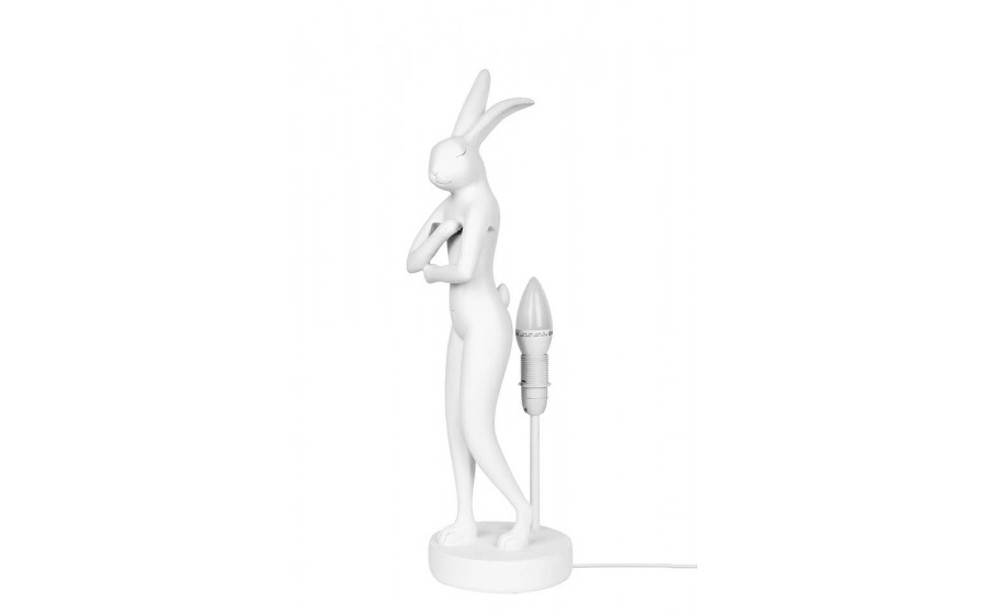 lampa stołowa, KARE RABBIT, biała lampa, różowa lampa, nowoczesny design, dekoracyjne oświetlenie, lampa do salonu