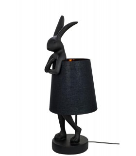 lampa stołowa, KARE RABBIT, czarna lampa, nowoczesne oświetlenie, design, dekoracyjne oświetlenie, oświetlenie do salonu