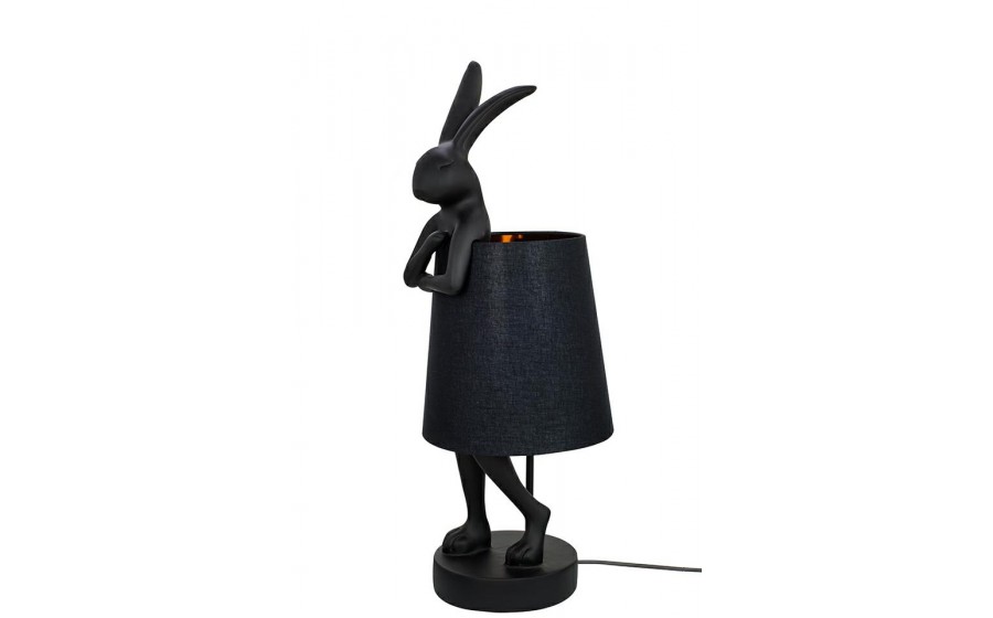 lampa stołowa, KARE RABBIT, czarna lampa, nowoczesne oświetlenie, design, dekoracyjne oświetlenie, oświetlenie do salonu