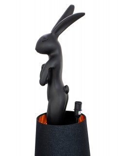 lampa stołowa, KARE RABBIT, czarna lampa, nowoczesne oświetlenie, design, dekoracyjne oświetlenie, oświetlenie do salonu