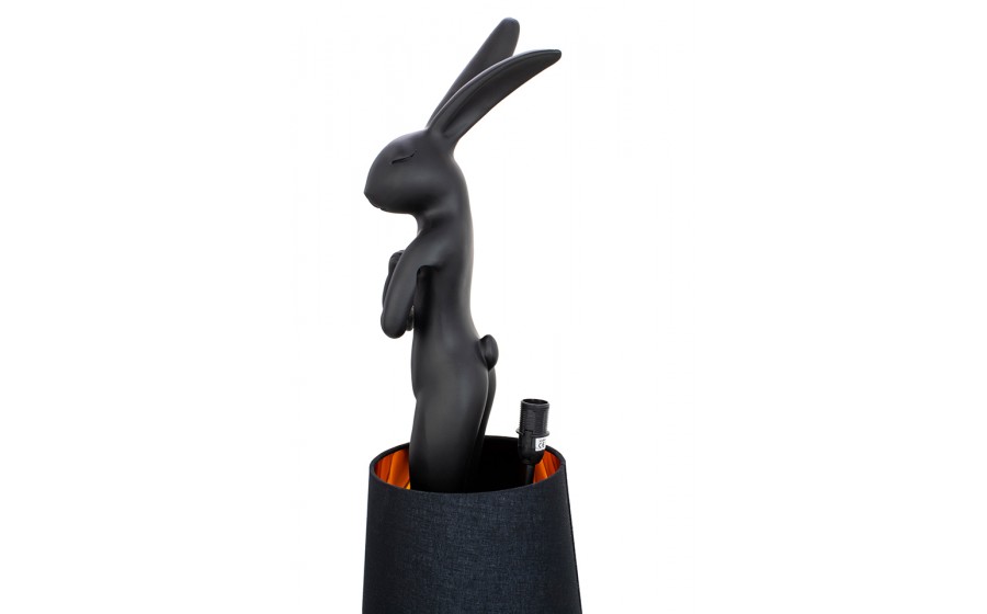 lampa stołowa, KARE RABBIT, czarna lampa, nowoczesne oświetlenie, design, dekoracyjne oświetlenie, oświetlenie do salonu