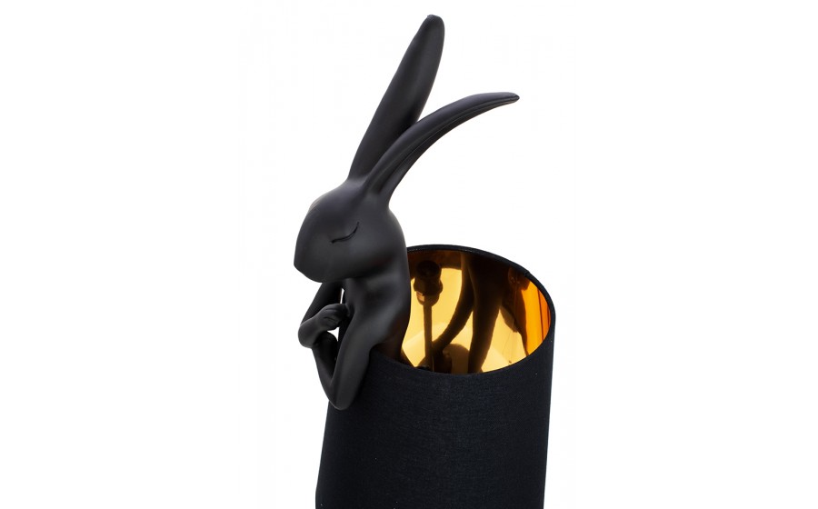 lampa stołowa, KARE RABBIT, czarna lampa, nowoczesne oświetlenie, design, dekoracyjne oświetlenie, oświetlenie do salonu