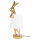 lampa stołowa, KARE RABBIT, biała lampa, złota lampa, nowoczesne oświetlenie, lampy do salonu,