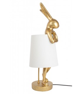 lampa stołowa, KARE RABBIT, biała lampa, złota lampa, nowoczesne oświetlenie, lampy do salonu,