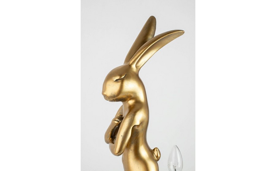 lampa stołowa, KARE RABBIT, biała lampa, złota lampa, nowoczesne oświetlenie, lampy do salonu,