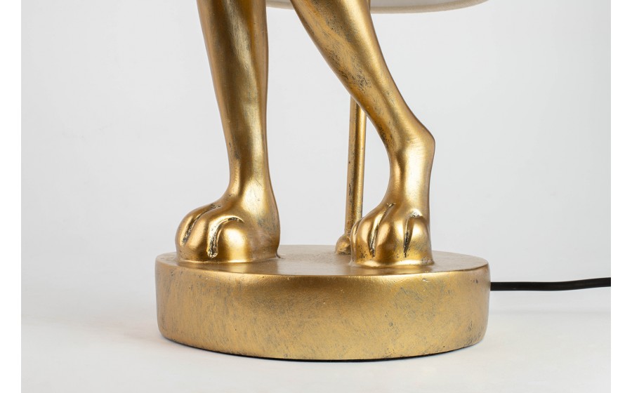 KARE lampa stołowa RABBIT 88 cm biała / złota