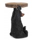 KARE stolik BEAR 53x33 cm drewniany / czarny