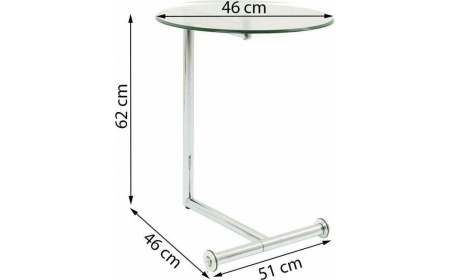 KARE stolik EASY LIVING 46 transparentny