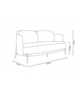 sofa VENICE, nowoczesna sofa, stylowa sofa, sofa z personalizacją, sofa z ekoskórą, złota podstawa, sofa do salonu,