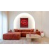 RICHMOND sofa CUBE L bordowa