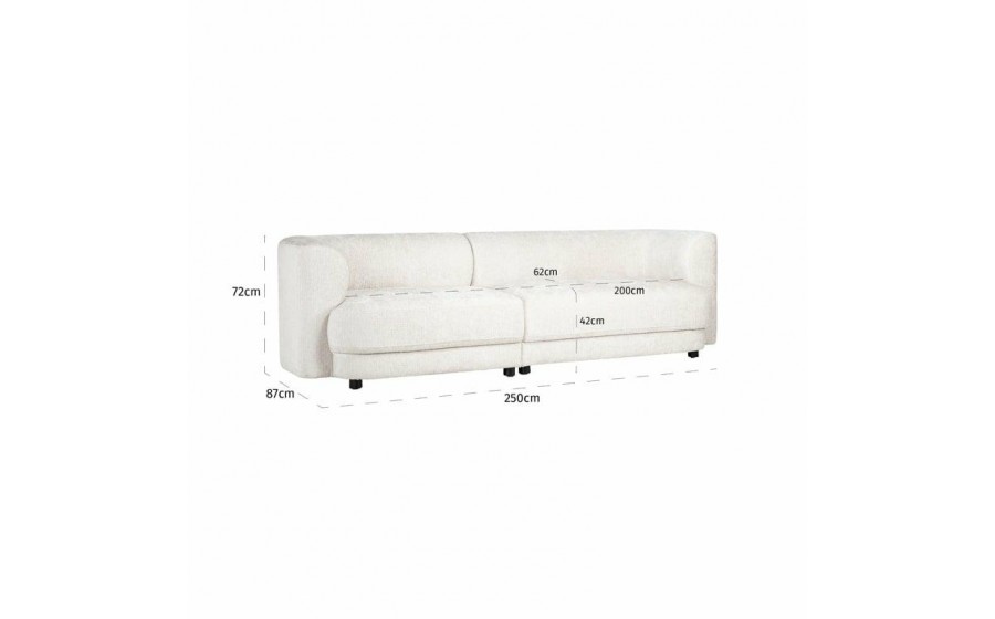 RICHMOND sofa DAVINA biała