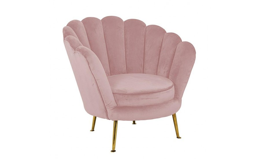 RICHMOND fotel PERLA PINK VELVET