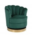 RICHMOND fotel obrotowy MILA GREEN VELVET