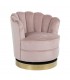 RICHMOND fotel obrotowy MILA PINK VELVET