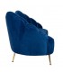 RICHMOND sofa COSETTE BLUE - welur, podstawa złota