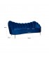 RICHMOND sofa COSETTE BLUE - welur, podstawa złota