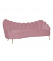 RICHMOND sofa COSETTE PINK - welur, podstawa złota