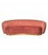 RICHMOND sofa WAYLON PINK - welur, podstawa złota