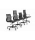 Fotel biurowy AERON PREMIUM czarny - siatka, aluminium