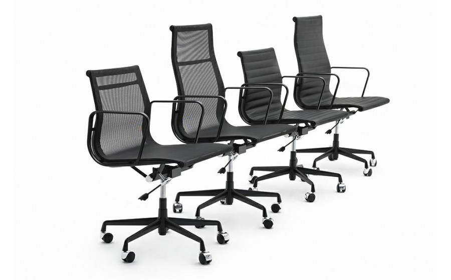 Fotel biurowy AERON PREMIUM czarny - siatka, aluminium