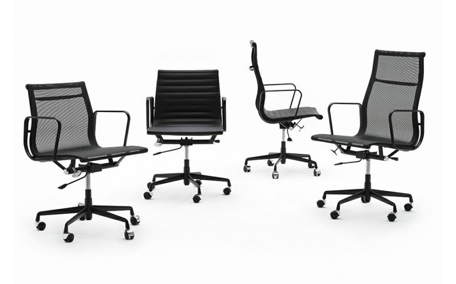 Fotel biurowy AERON PREMIUM czarny - siatka, aluminium